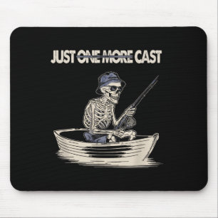 Lustiges Skelett Fischen Nur Noch Einen Versuch Zi Mousepad