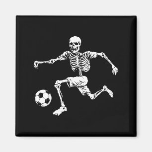 Lustiges Skelett Fußball Magnet