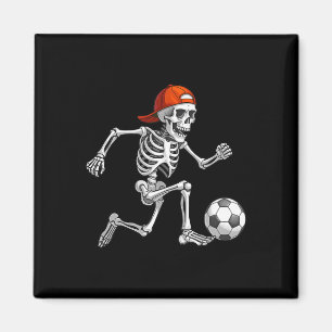 Lustiges Skelett Fußball Männer Jungen Kinder Hall Magnet