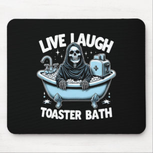 Lustiges Skelett Halloween Live Lachen Toaster Th Mousepad
