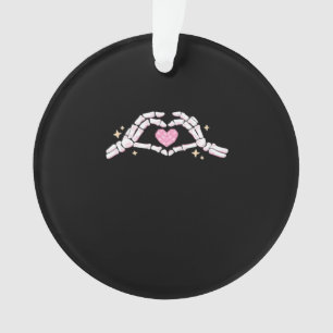 Lustiges Skelett-Herz-Hände Kreatives Flair Ornament