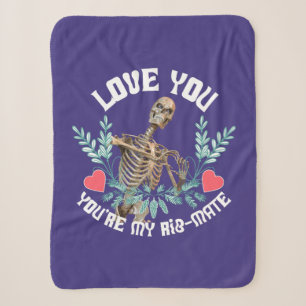Lustiges Skelett Valentinstag Rib Mate Goth Humor Sherpadecke