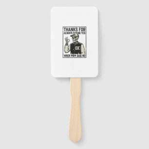 Lustiges Skelett-Vater sagt Ja Vintage-Shirt-Desig Fächer