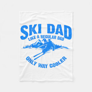 Lustiges Ski-Vater-Geschenk Skifahrer Süße Skifahr Fleecedecke