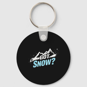 Lustiges Ski-Zitat-Geschenk Bekam Schnee Schlüsselanhänger
