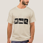 lustiges Skifahren T-Shirt (Vorderseite)