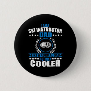 Lustiges Skilehrer-Vater-Outfit Vatertagskostüm Button