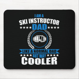 Lustiges Skilehrer-Vater-Outfit Vatertagskostüm Mousepad