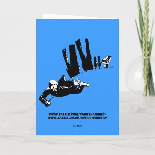 Lustiges Skydiving Karte (Rückseite)