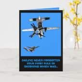 Lustiges Skydiving Karte (Gelbe Blume)