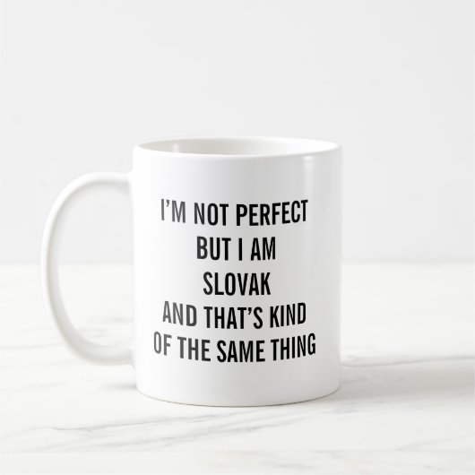 Lustiges Slowakei Kaffeetasse (Links)