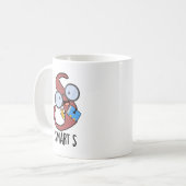Lustiges Smart S Alphabet Wortspiel Kaffeetasse (Vorderseite Links)