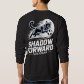 Lustiges Soccer-Katze-T-Shirt — Geschenk für Katze Sweatshirt (Rückseite)