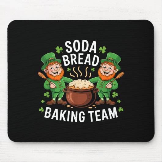Lustiges Sodabrot-Back-Team Irisches Gebäck-Team H Mousepad (Vorne)