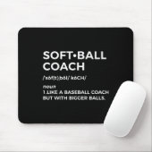 Lustiges Softball-Trainer-Geschenk - Softball-Trai Mousepad (Mit Mouse)