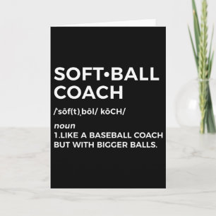 Lustiges Softll-Trainer-Geschenk - Softll-Trainer  Karte