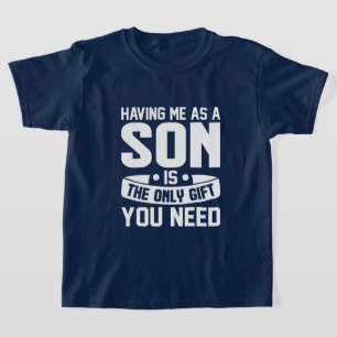 Lustiges Sohn-Geschenk Wortkunst T-Shirt