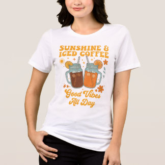 Lustiges Sommer-Coffee-Trinker-Grafik-T-Shirt Tri-Blend Shirt