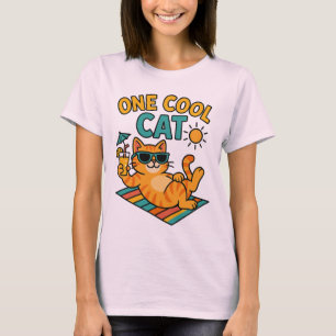 Lustiges Sommer-Katzenliebhaber-T-Shirt T-Shirt