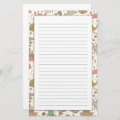 Lustiges Sommer-Muster mit Schiffen Briefpapier (Vorne/Hinten)