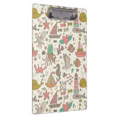 Lustiges Sommer-Muster mit Schiffen Klemmbrett (Rechts)