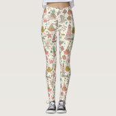 Lustiges Sommer-Muster mit Schiffen Leggings (Vorderseite)