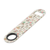 Lustiges Sommer-Muster mit Schiffen Speed Flaschenöffner (Rückseite Schrägansicht)