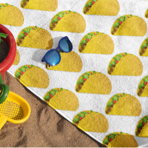 Lustiges Sommer-Taco-Druckmuster Strandtuch