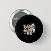 Lustiges Sommercamp 2025 Sommerferien Matching Fa Button (Vorne & Hinten)