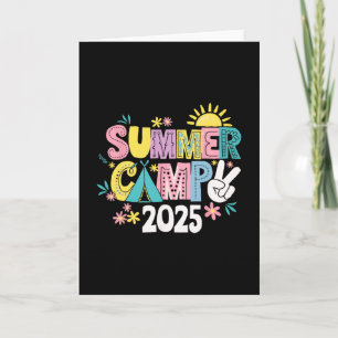 Lustiges Sommercamp 2025 Sommerferien Matching Fa Karte