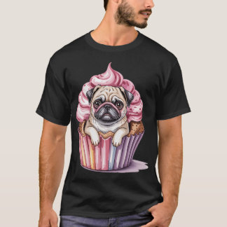 Lustiges Sonnenbrillen-Mops-T-Shirt für Tierliebha T-Shirt