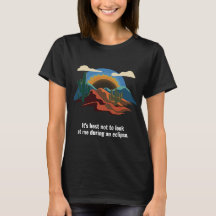 Lustiges Sonnenfinsternis-Shirt Frauen Wüstenlands