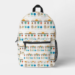 Lustiges Sonnensystem-Planet-Humor-Muster Bedruckter Rucksack
