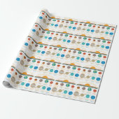 Lustiges Sonnensystem-Planet-Humor-Muster Geschenkpapier (Ungerollt)