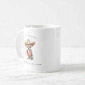 Lustiges Spanisch lernen | Mexikanischer Chihuahua Kaffeetasse (Vorderseite Links)