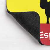 Lustiges Spanisch Stier u. Flagge Sun España Mousepad (Ecke)