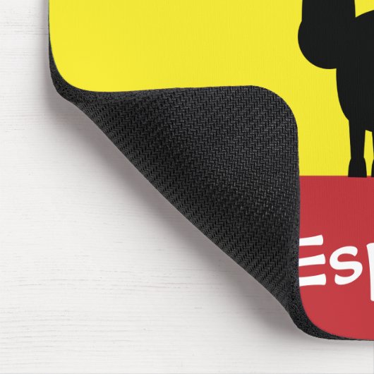 Lustiges Spanisch Stier u. Flagge Sun España Mousepad (Ecke)