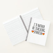 lustiges Spanischlernen oder Sprachunterricht Notizblock (Innenseite)