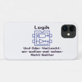 Lustiges Spaß Logikgatter mit boolescher Funktion Case-Mate iPhone Hülle (Rückseite (Horizontal))