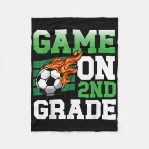 Lustiges Spiel auf der 2. Klasse Fußball Sport zur Fleecedecke