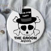 Lustiges Spiel über Partyschädel Button (Beispiel)