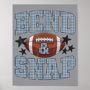 Lustiges Spieltags-Touchdown-Saison Süßes Biegen U Poster