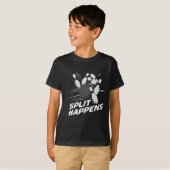 Lustiges Split Happens Bowling Team Bowling-Mannsc T-Shirt (Vorne ganz)