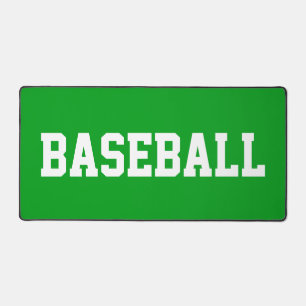 Lustiges sportliches weißes BASEBALL-Text auf stra Schreibtischunterlage