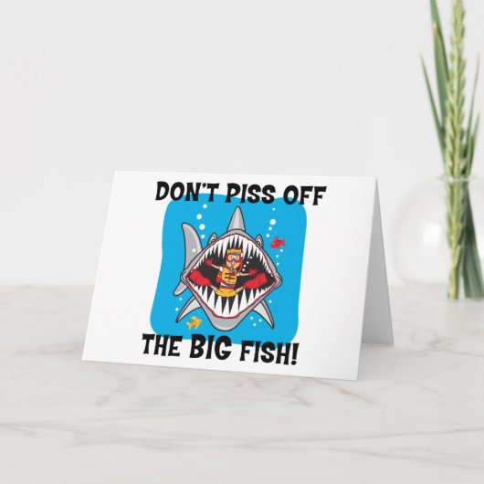 Lustiges Sporttauchen Karte (Vorderseite)