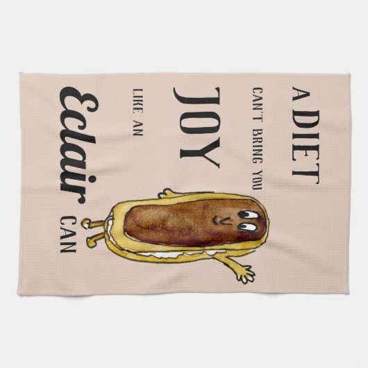 lustiges Sprichwort backen Geschirrtuch (Horizontal)