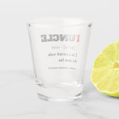 Lustiges Sprichwort - Funcle lustiger Onkel Schnapsglas (Rückseite)