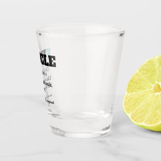 Lustiges Sprichwort - Funcle lustiger Onkel Schnapsglas (Rechts)