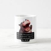 lustiges Sprichwort Hippo Kaffeetasse (Mittel)