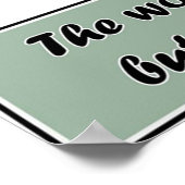 lustiges Sprichwort Poster (Ecke)